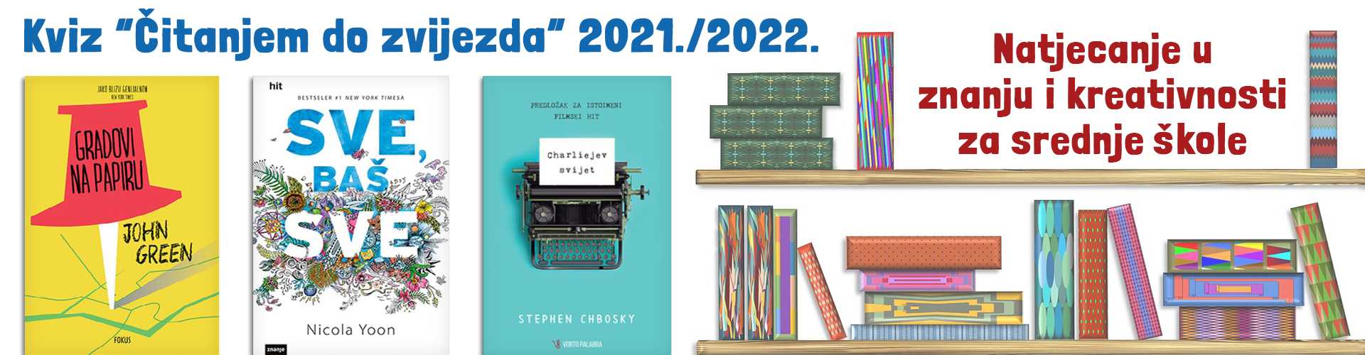 “Čitanjem do zvijezda” za SREDNJE ŠKOLE 2021./2022