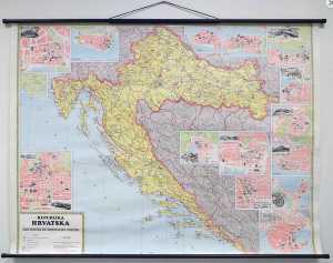 KARTA REPUBLIKA HRVATSKA - IZBOR HRVATSKIH KULTURNO POVIJESNIH SPOMENIKA