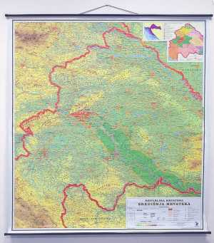 KARTA SREDIŠNJA HRVATSKA 1 : 130 000