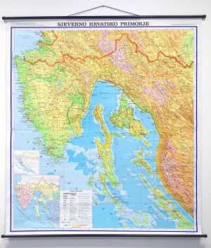 KARTA SJEVERNO HRVATSKO PRIMORJE 1 : 130 000