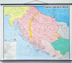 KARTA HRVATSKA U DOBA KRALJA TOMISLAVA